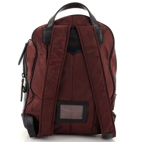 Burberry Rucksack Backpack Nylon with Leather Medium Purple - Picture 3 of 7
